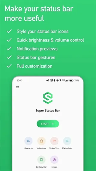 Super Status Bar(״̬����ǿ����)v2.12.1 ��Ѱ��ͼ